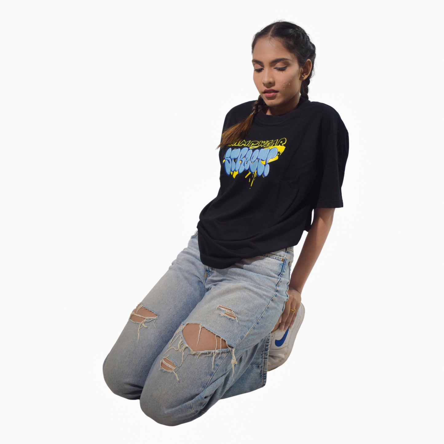 Unisex Ramp Street Black Oversized Tshirt