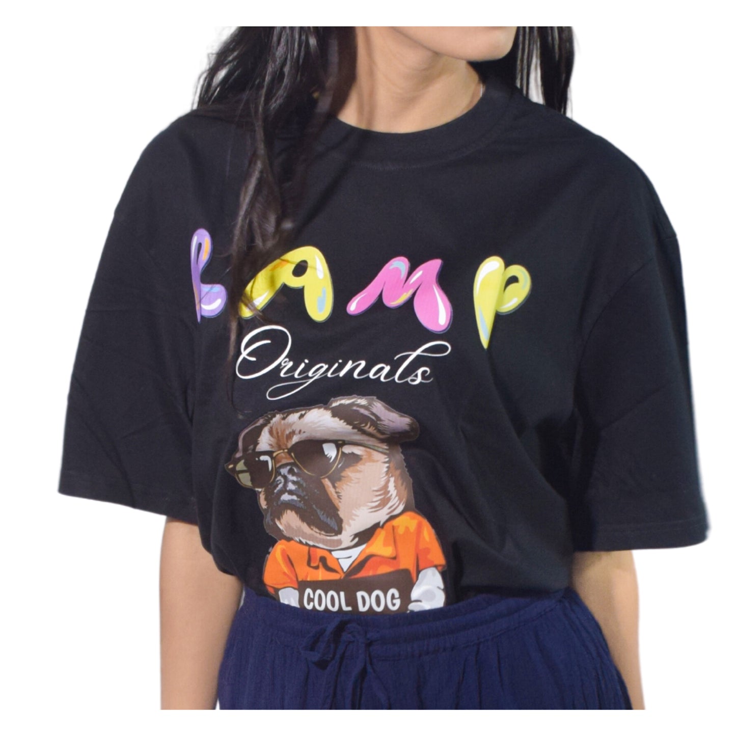 Unisex Ramp Black Oversized Tshirt