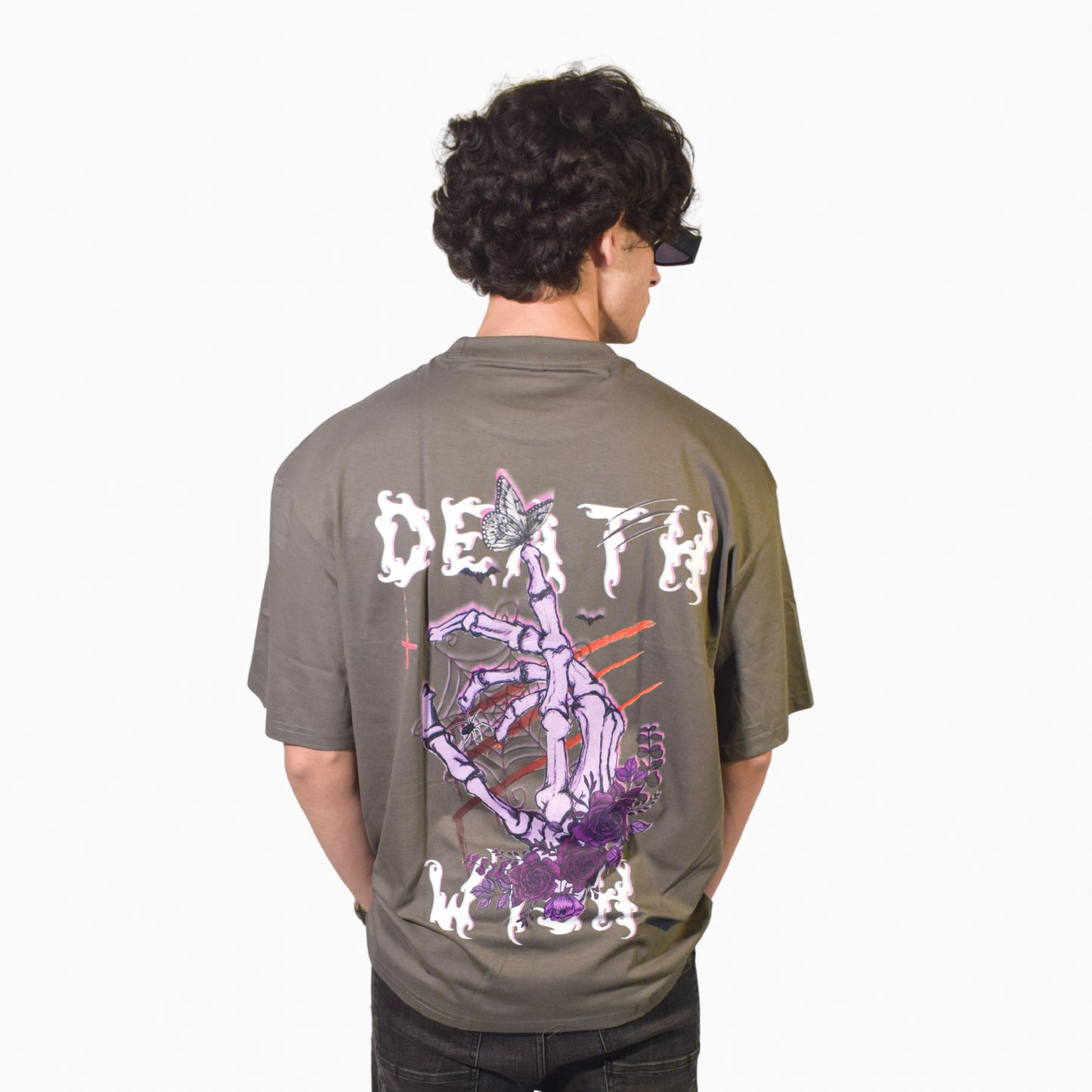 Death Wish Grey Oversized Tshirt