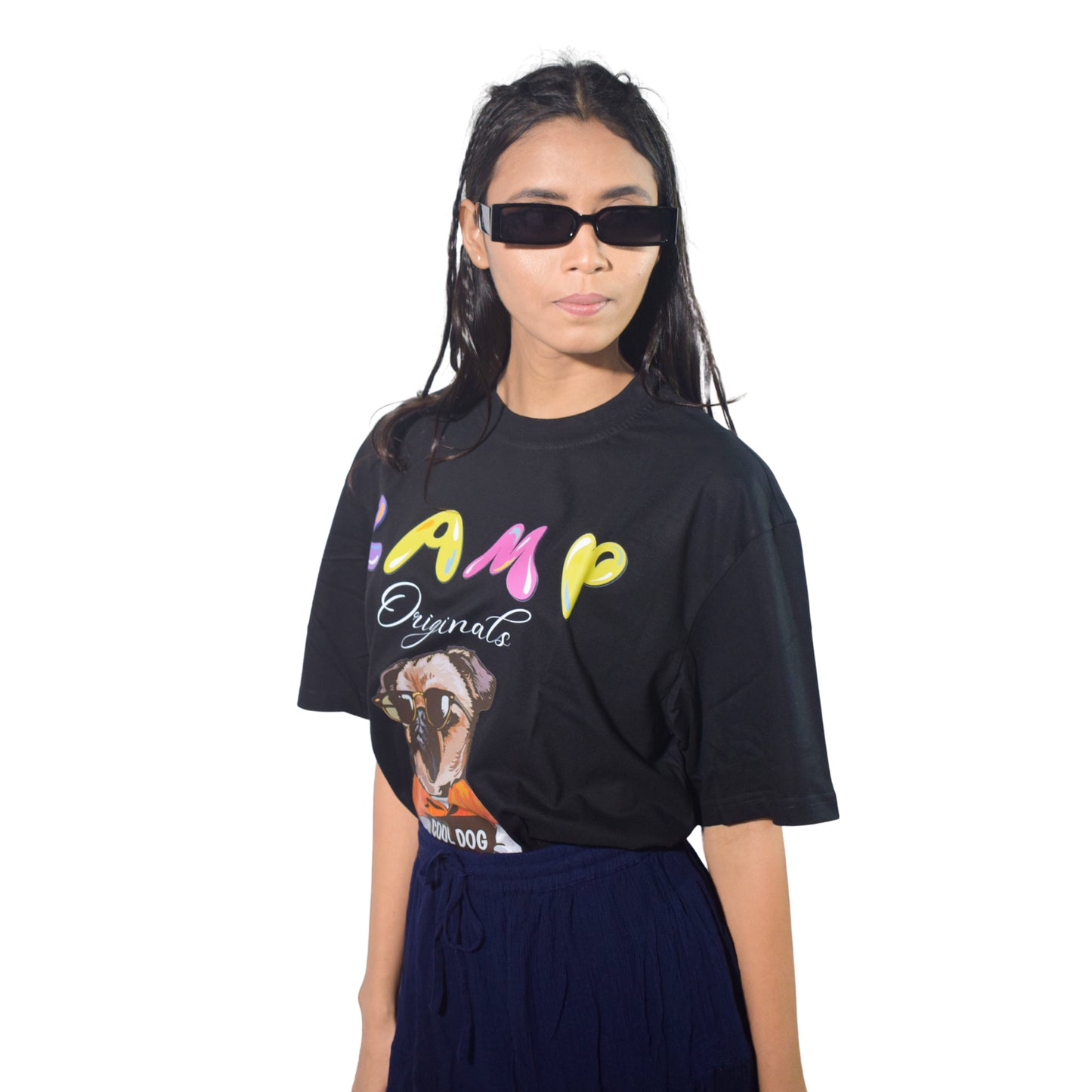 Unisex Ramp Black Oversized Tshirt