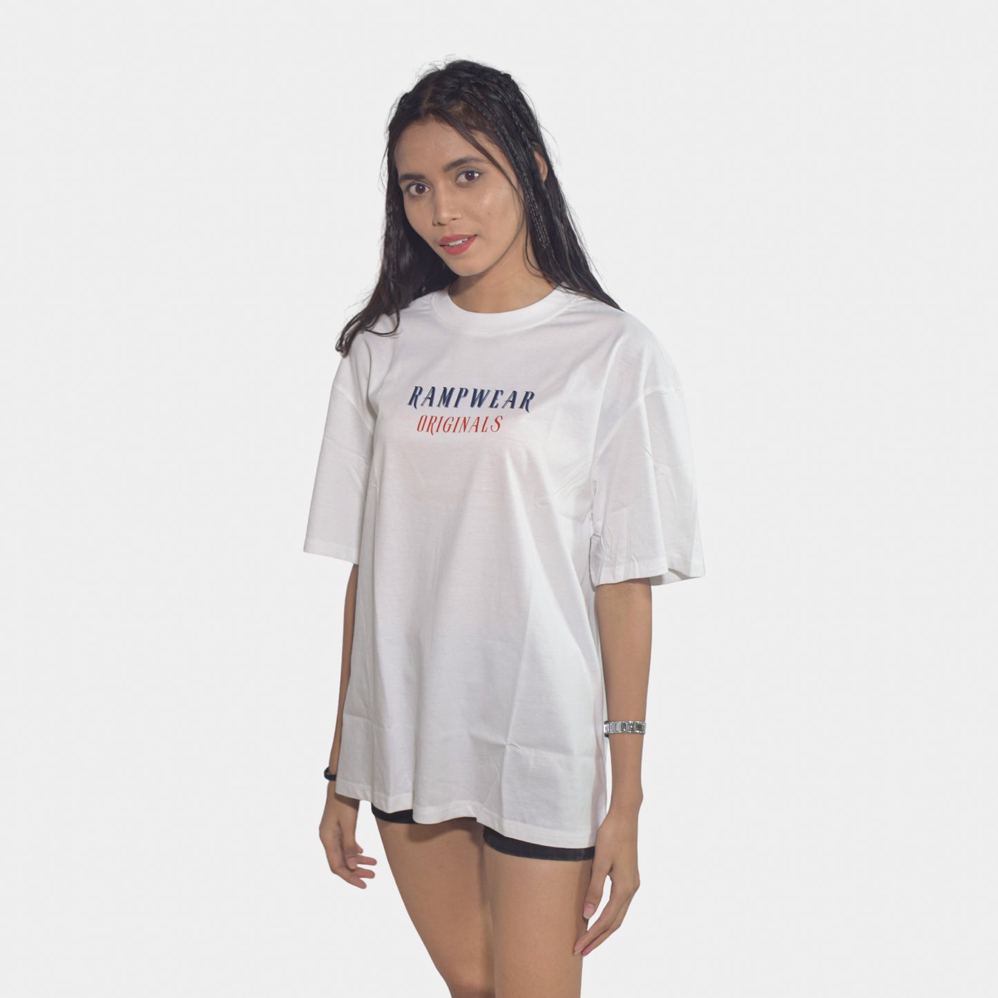 Unisex Dark Love White Oversized Tshirt