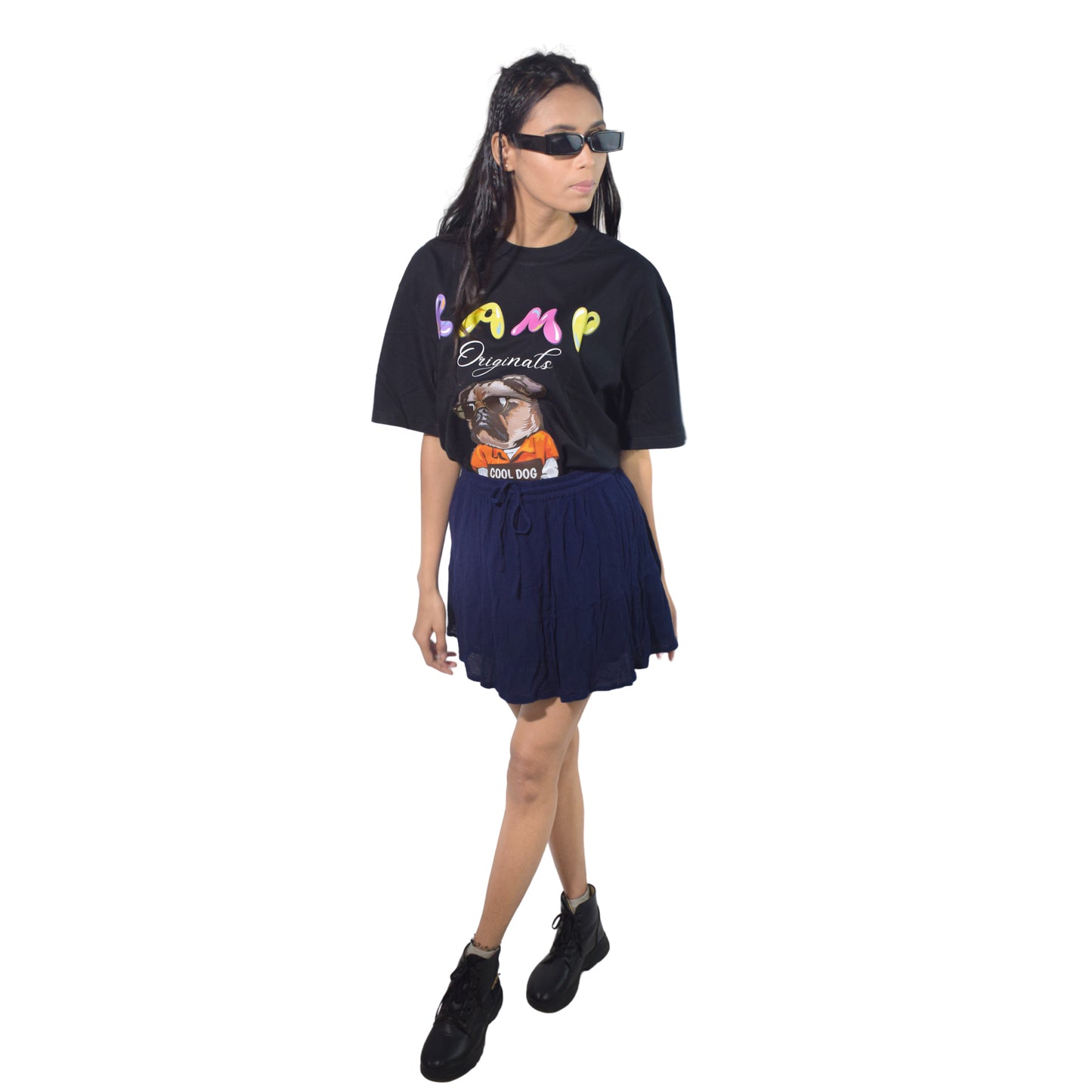 Unisex Ramp Black Oversized Tshirt