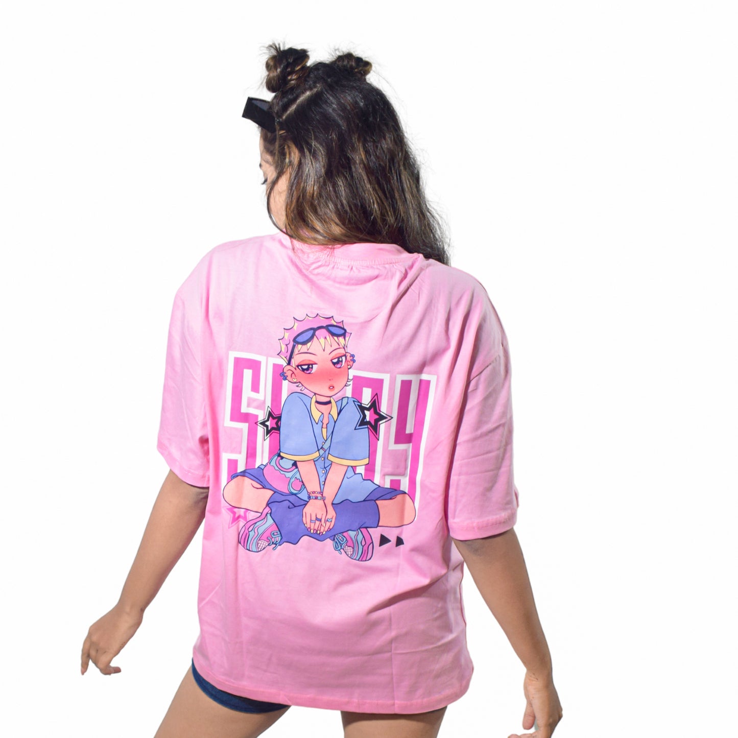 Slay Girl Pink Oversized Tshirt