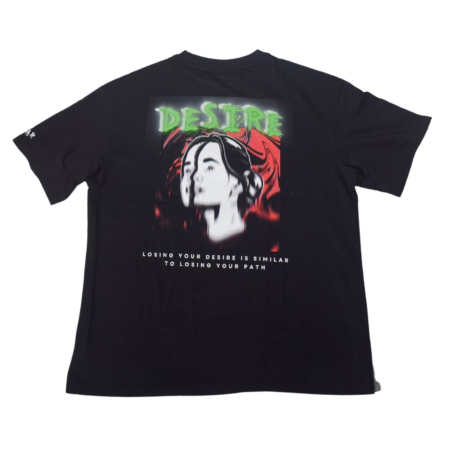 Desire Black Oversized Tshirt