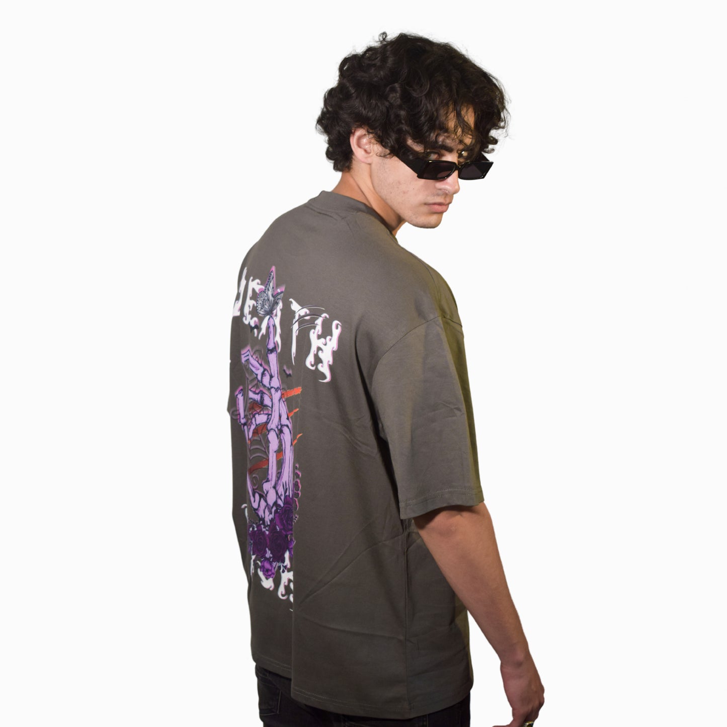 Death Wish Grey Oversized Tshirt