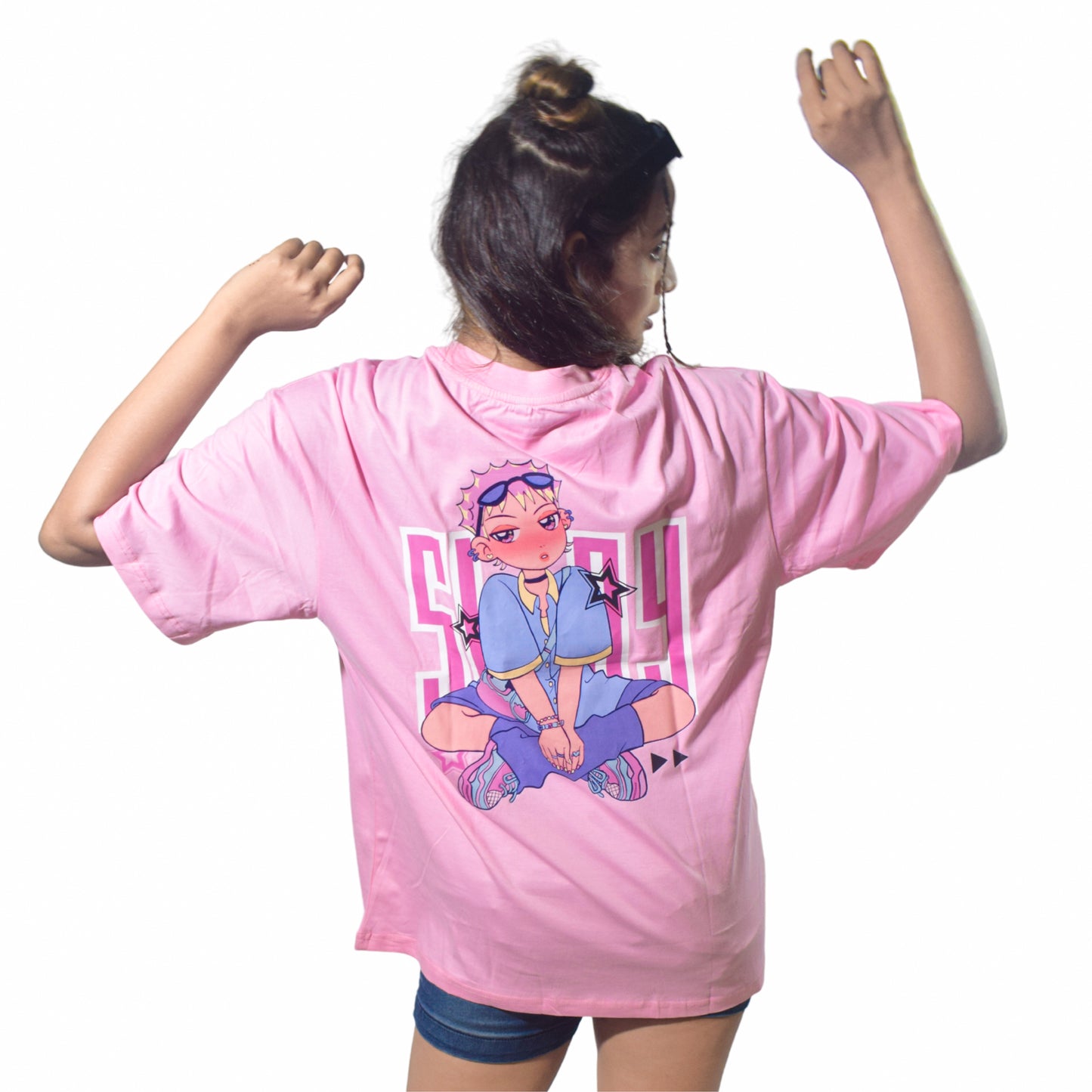 Slay Girl Pink Oversized Tshirt