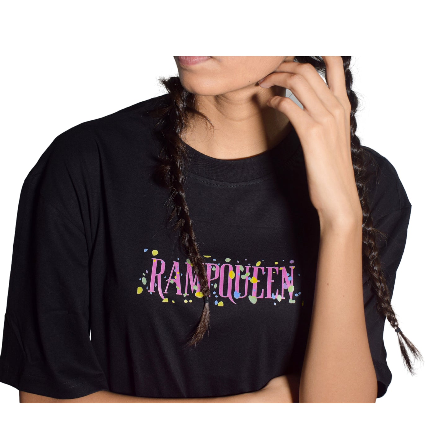 Savage Queen Black Oversized Tshirt